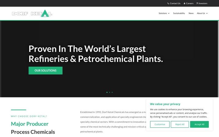 Screenshot of dorfketal.com