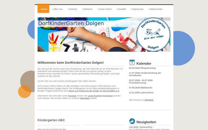 Екранна снимка на dorfkindergarten.net