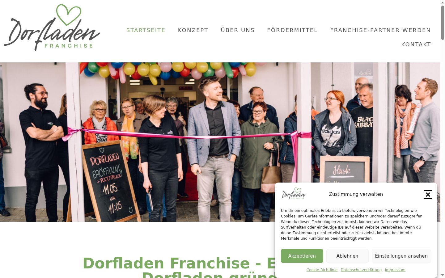 Screenshot tal-banner tal-kunsens muri qabel kwalunkwe interazzjoni