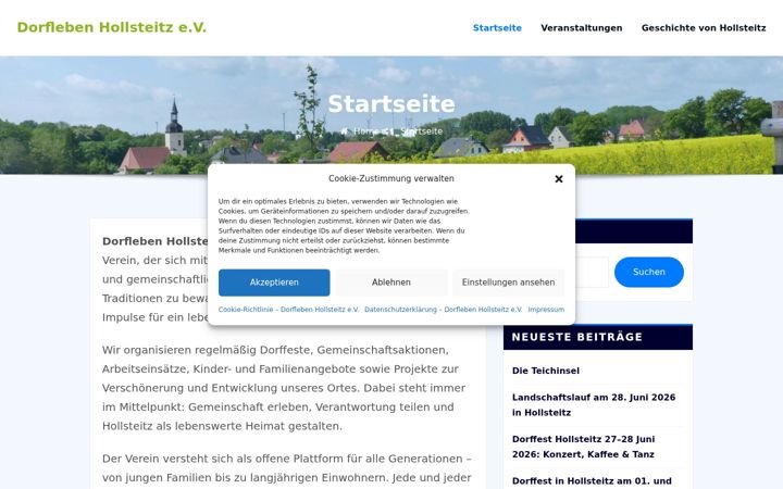 Screenshot di dorfleben-hollsteitz.de