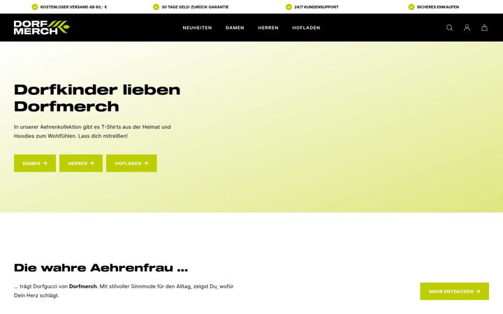 Screenshot of dorfmerch.de