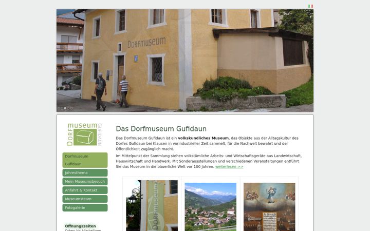 Screenshot van dorfmuseum-gufidaun.it