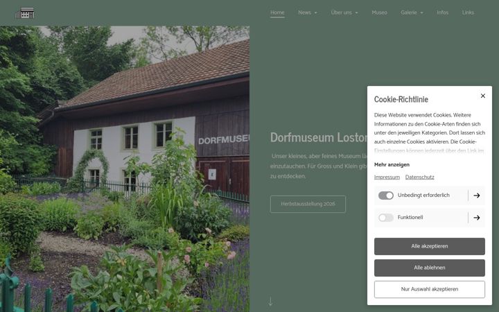 Screenshot of dorfmuseum-lostorf.ch