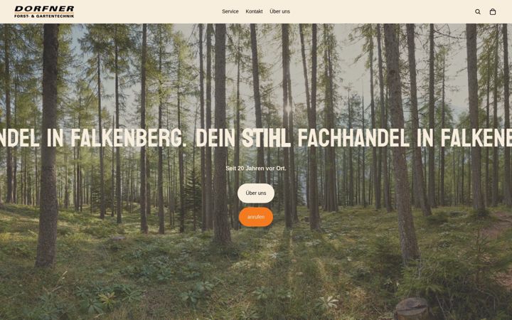 Screenshot of dorfnerfalkenberg.com