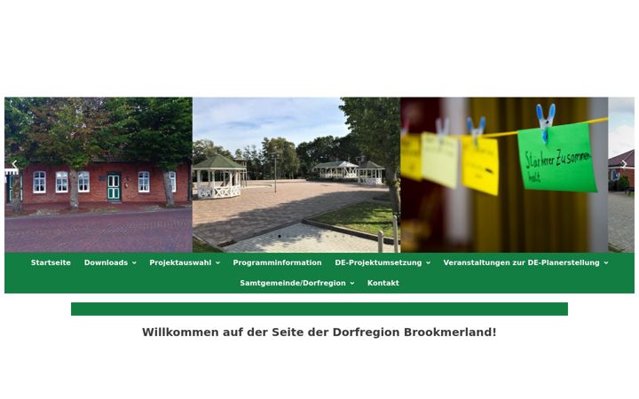 Screenshot di dorfregion-brookmerland.de