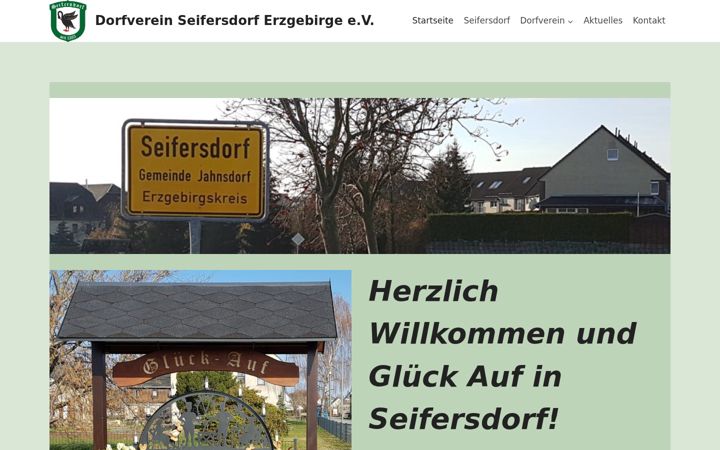 Snímek obrazovky dorfverein-seifersdorf.de