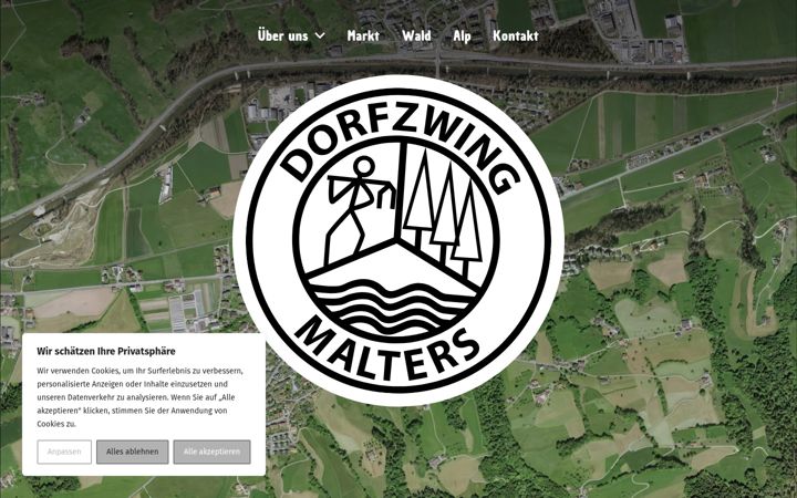 Screenshot of dorfzwing.ch