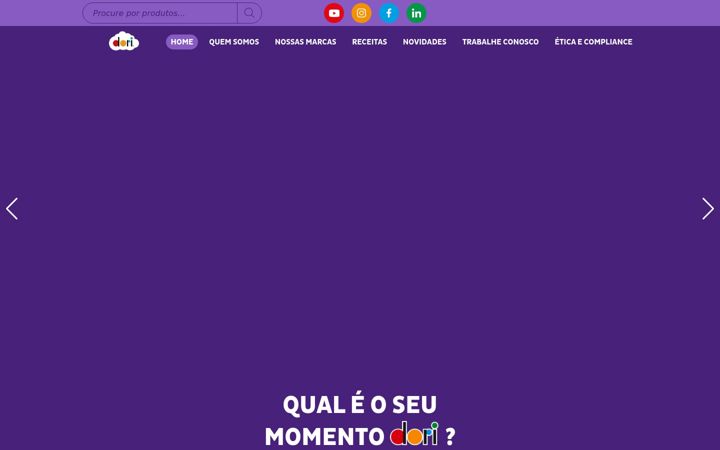 Captură de ecran a dori.com.br