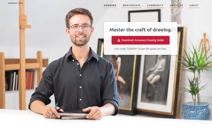 Screenshot of dorian-iten.com