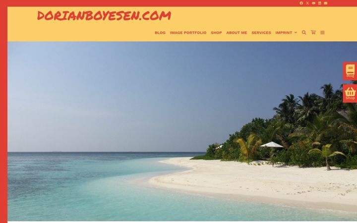 Screenshot of dorianboyesen.com