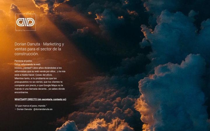 Screenshot of doriandanuta.com