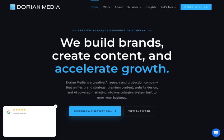 Screenshot of dorianmediagroup.com