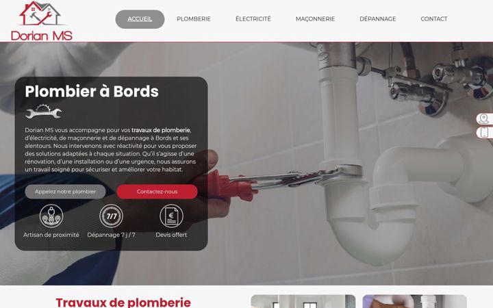 Screenshot of dorianms.fr