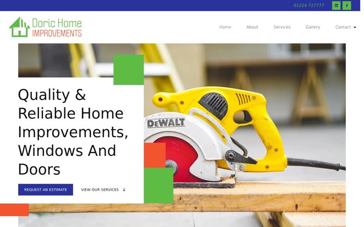 Screenshot of dorichomeimprovements.co.uk