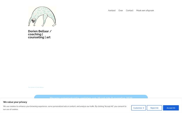 Screenshot of dorienbellaar.nl
