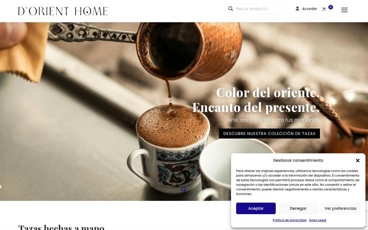 Screenshot of dorienthome.com