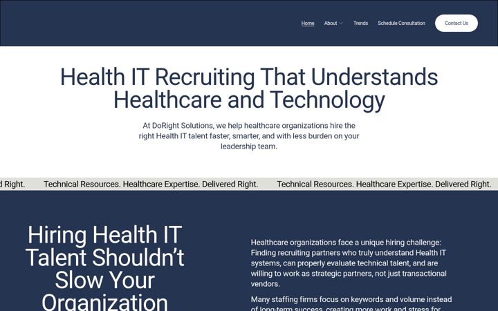 Screenshot of dorightsolutions.com