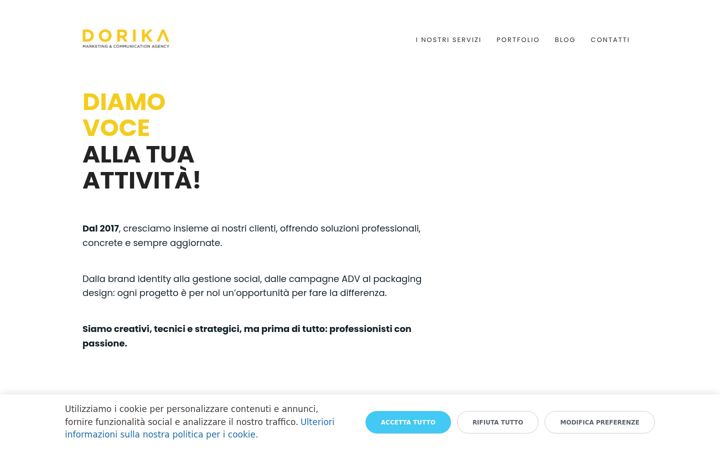 Screenshot of dorika.it