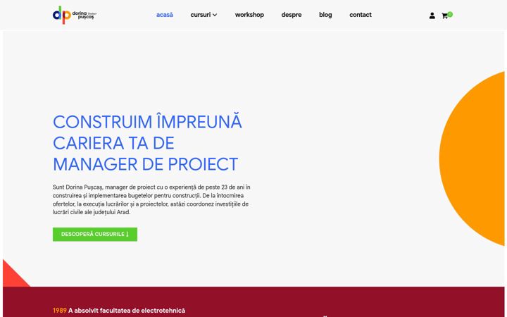 Screenshot of dorinapuscas.ro