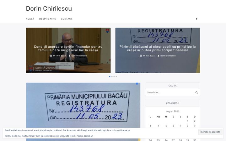 Screenshot of dorinchirilescu.ro