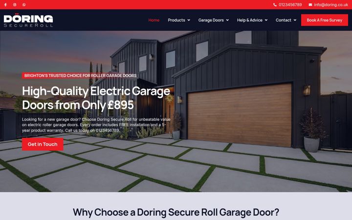 Screenshot of doring.co.uk