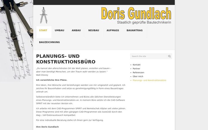 Screenshot di doris-gundlach.de