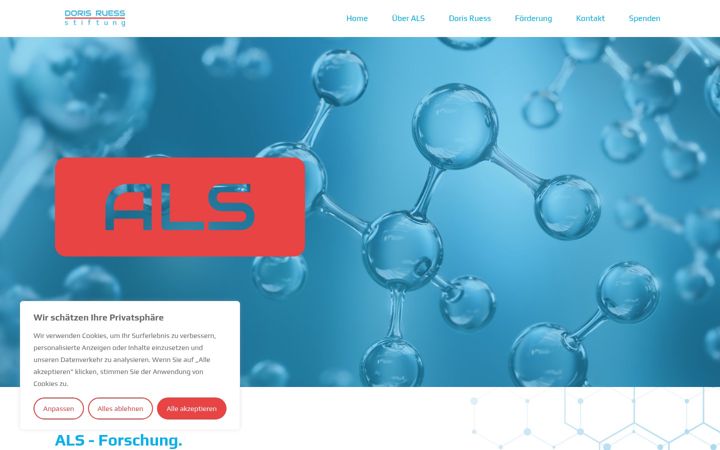 Screenshot of doris-ruess-stiftung.de