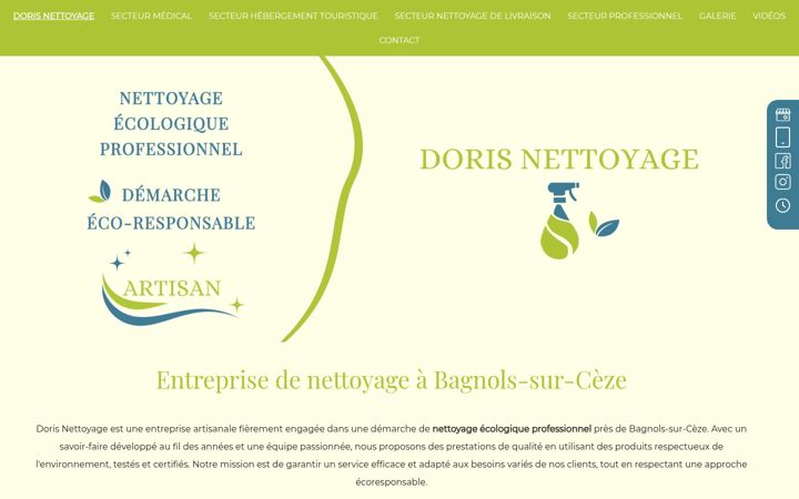 Screenshot of dorisnettoyage.fr