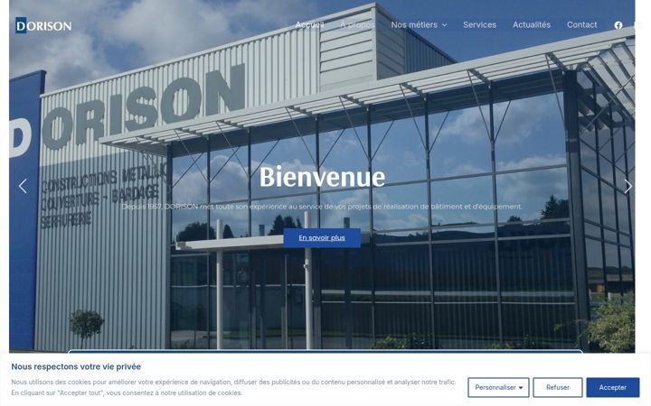Screenshot of dorison.fr