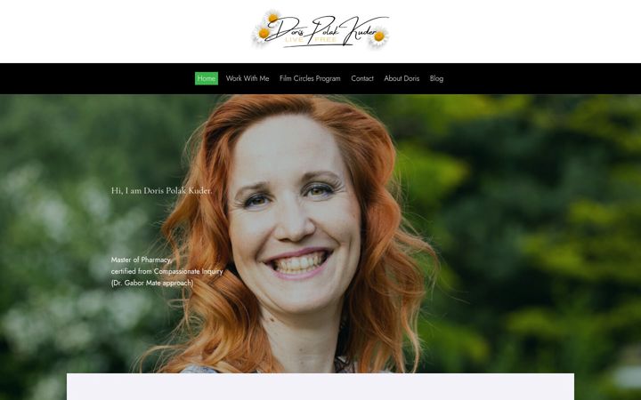 Screenshot of dorispolakkuder.com