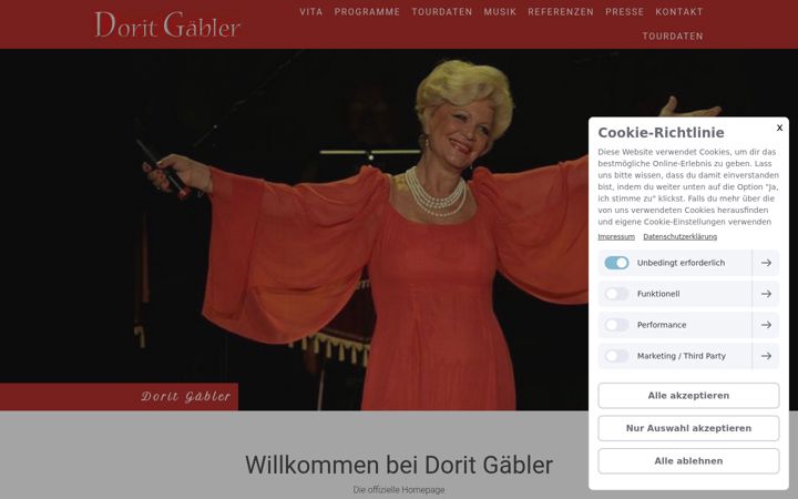 Skærmbillede af dorit-gaebler.de