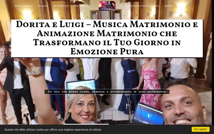 Screenshot of doritaeluigianimazionemusica.it