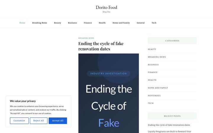 Screenshot of doritofood.com