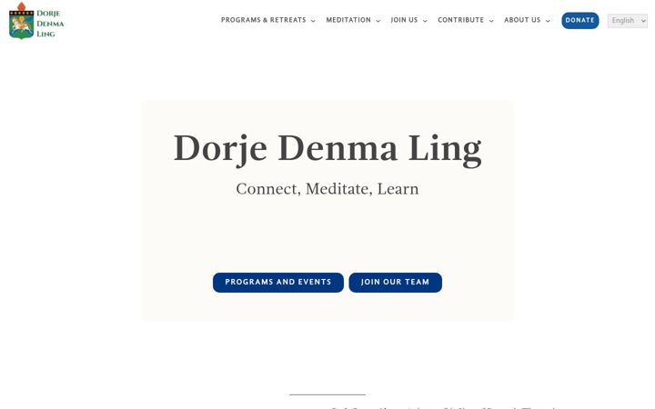 Screenshot of dorjedenmaling.org