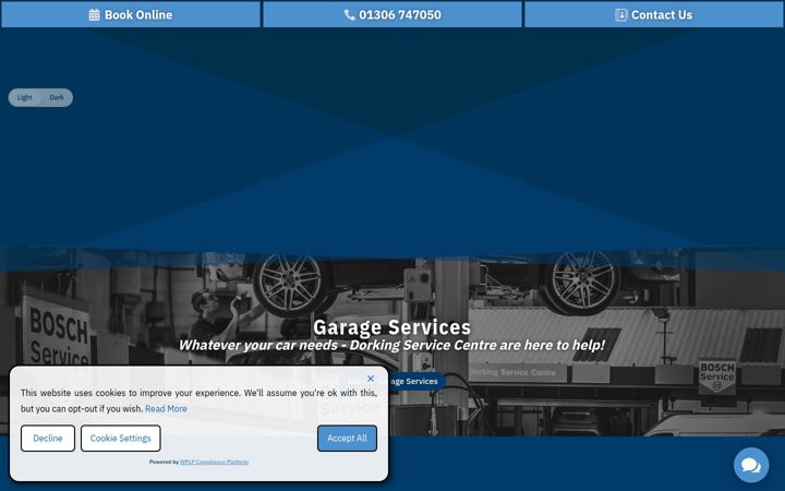 Screenshot of dorkingservice.co.uk