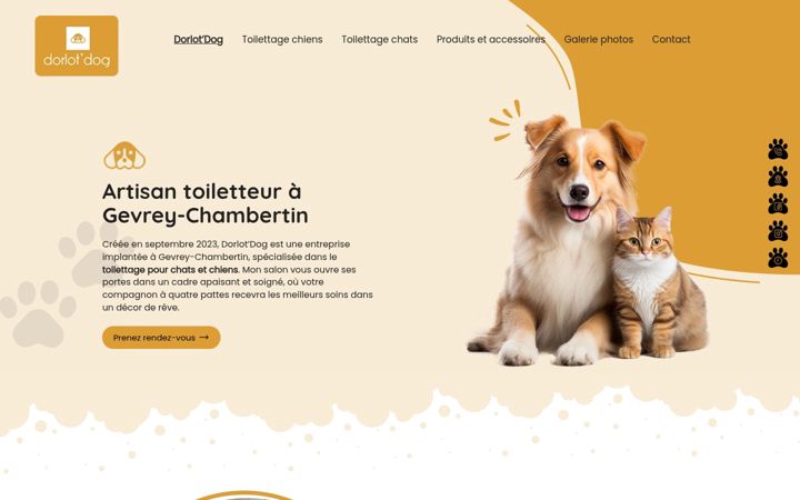 Screenshot of dorlot-dog.fr