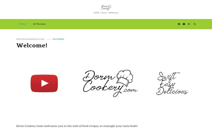 Screenshot of dormcookery.com