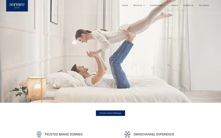 Screenshot of dormeo-home.com