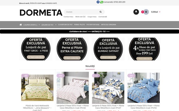 Screenshot του dormeta.ro