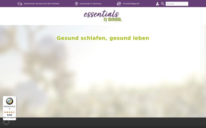 Screenshot of dormiente-shop.com