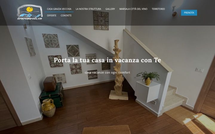 Screenshot of dormireamarsala.com