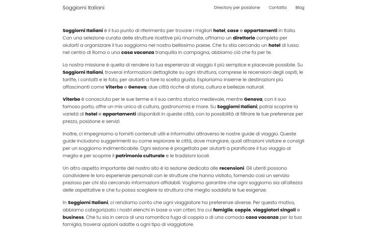 Screenshot di dormiredaghepa.it