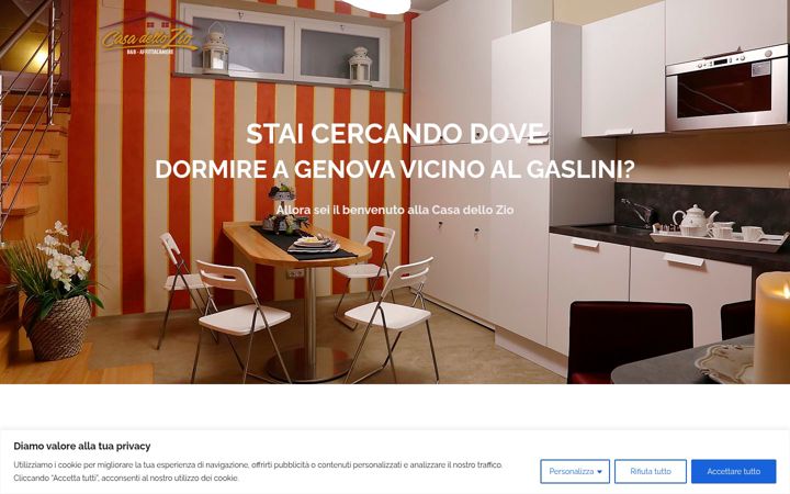 Screenshot di dormiregenovagaslini.it