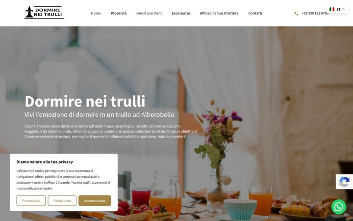 Screenshot of dormireneitrulli.com