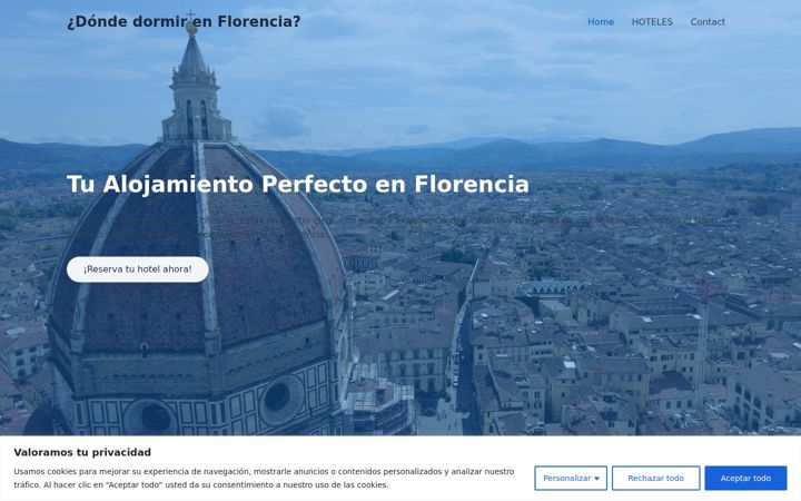 Screenshot of dormirenflorencia.com
