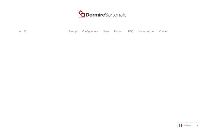 Screenshot di dormiresartoriale.it