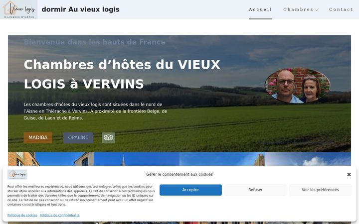 Screenshot of dormirhautdefrance.fr
