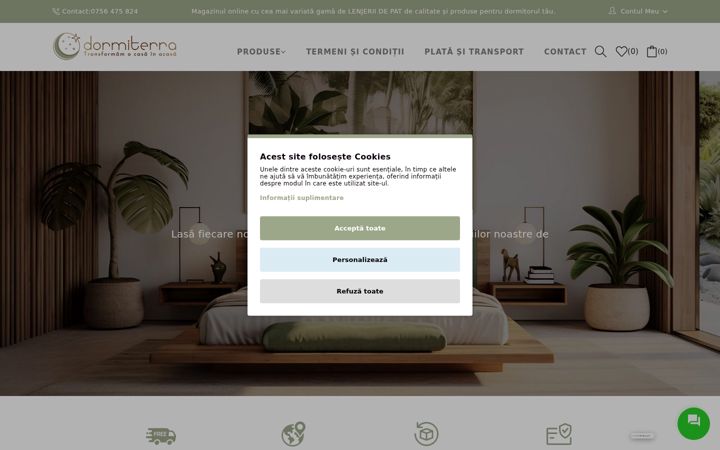 Screenshot of dormiterra.ro