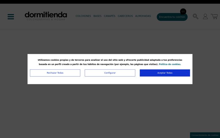 Screenshot of dormitienda.com