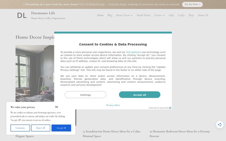 Screenshot of dormouselife.com